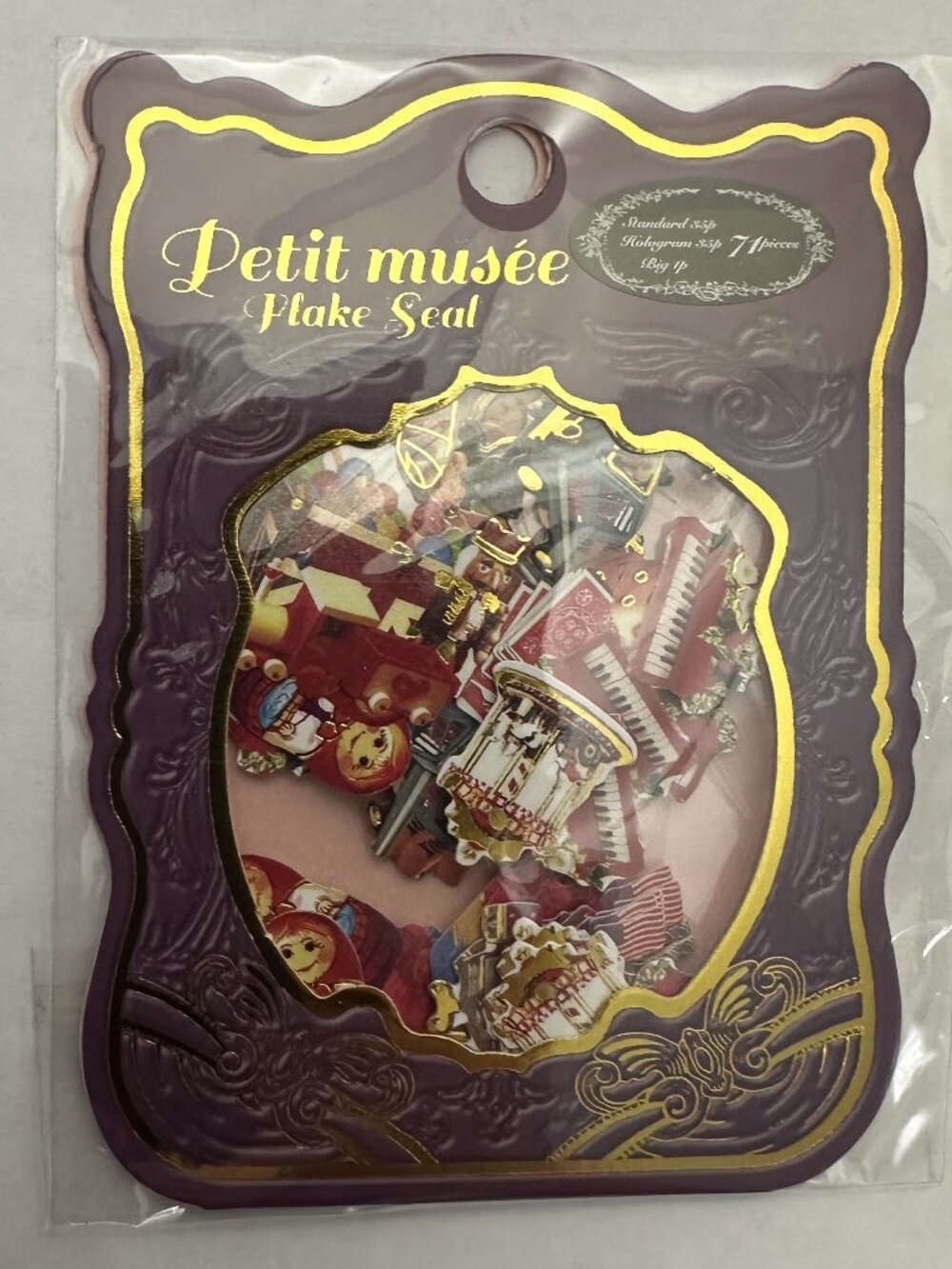3 For $27 - Steadfast Japan "Petit Musée" Vintage Toy Flake Stickers